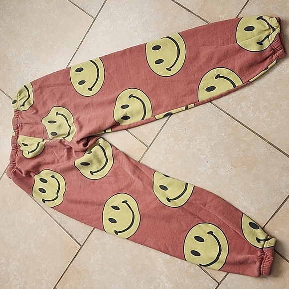 Aviator Nation Joggers Smiley Repeat Size Large Fit More Like Medium - Picture 12 of 12